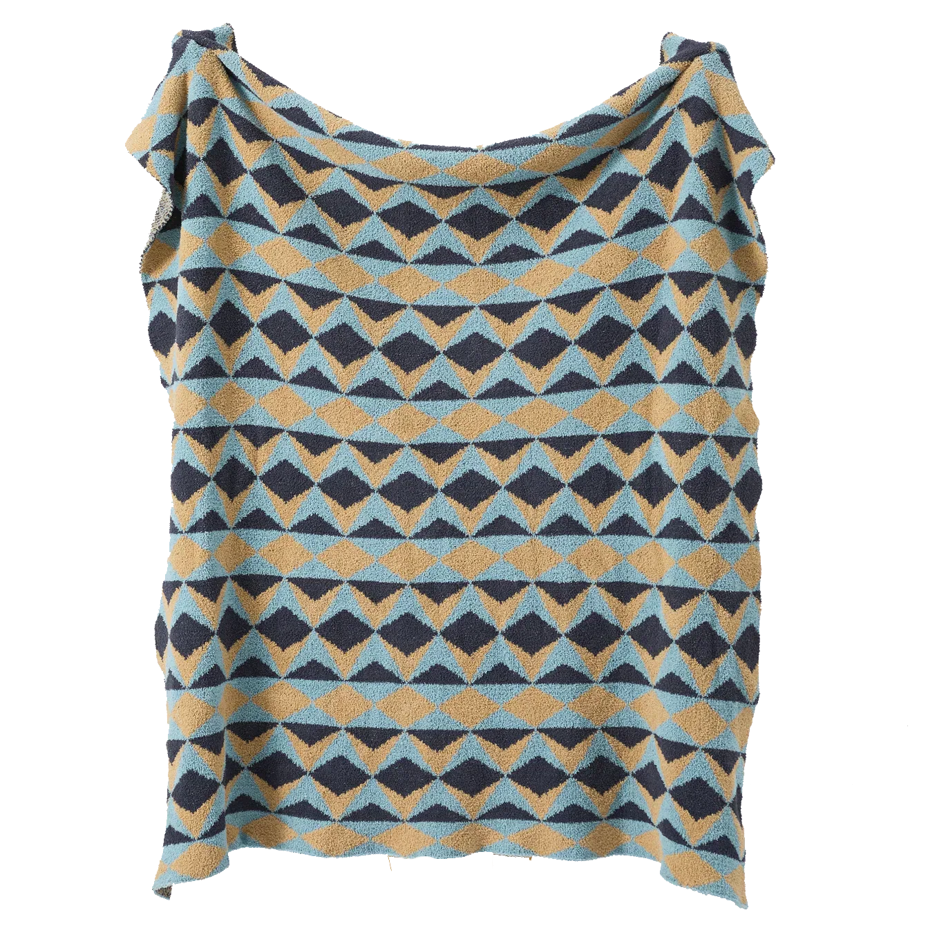 DecorBites™ Bohemian Flower Knitted Throw Blanket