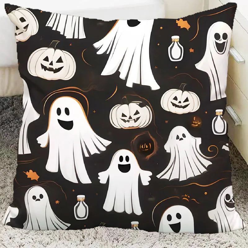 DecorBites™ Halloween Plush Cartoon Pillow for Living Room and Bedroom, Festive Decoration