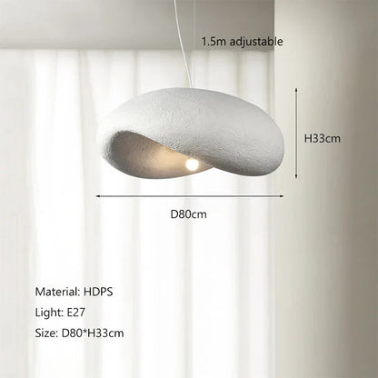 Lámpara de araña LED estilo crema DecorBites™ - Lámpara colgante nórdica minimalista Wabi Sabi