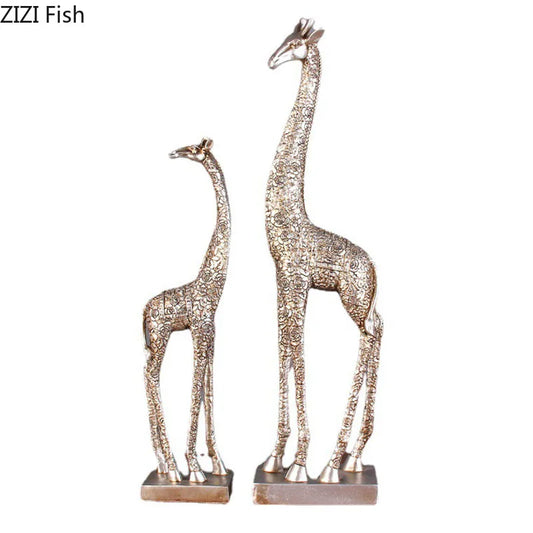 ديكور بايتس™ تمثال زرافة من الراتنج، ديكور مكتب، ديكور جمالي للغرفة