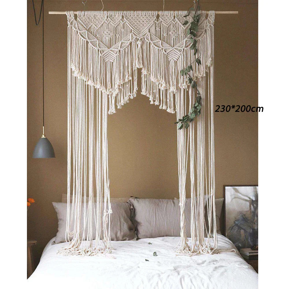 Bohemia Wedding Tapestry by Decobites: Handwoven Macrame Wall Hanging & Background Decoration