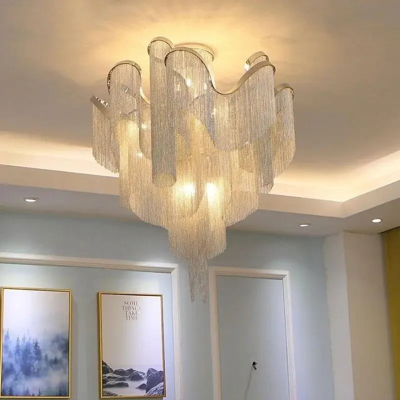 Flower Tassel Ceiling Light