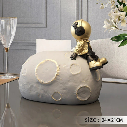 DecorBites™ Bear Statues Tissue Box Table Decor for Home Living Room, Creative Nordic Figurines