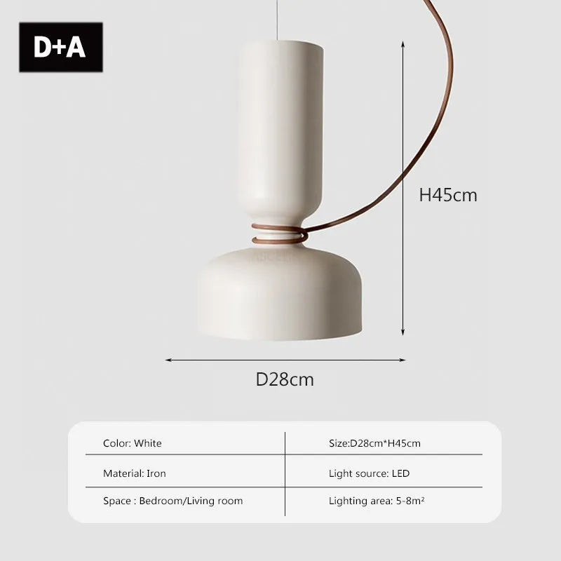 DecorBites™ LED Pendant Light: Minimalist Iron Fixture for Bedroom, Living Room, Restaurants & Bars