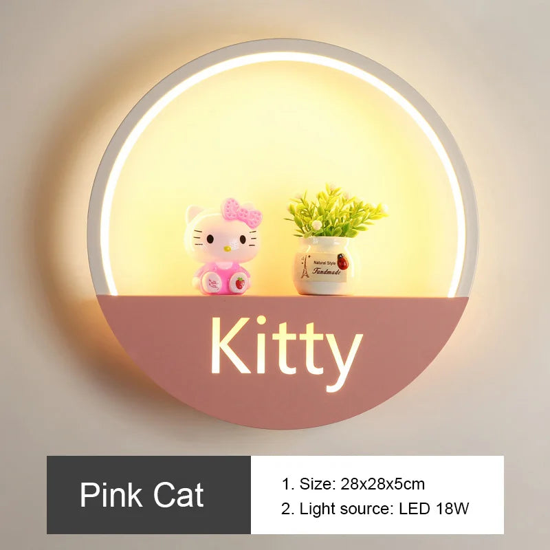 DecorBites™ LED Round Wall Lamp for Children Room, Nordic Modern Indoor Lighting