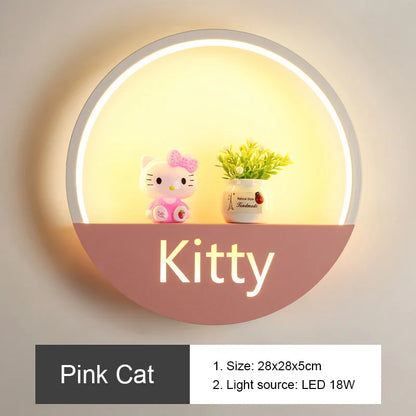 DecorBites™ LED Round Wall Lamp for Children Room, Nordic Modern Indoor Lighting