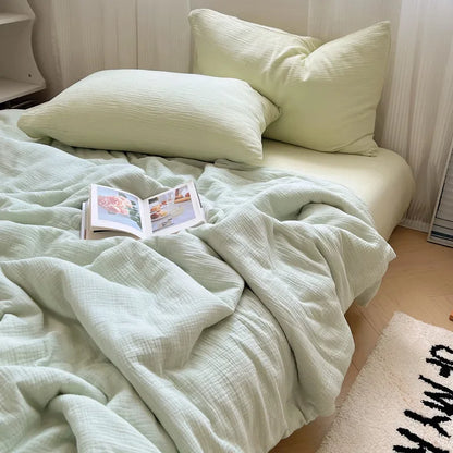 بطانية ديكوربايتس™ الصيفية المبردة من خيوط مجعدة - لحاف رقيق وجيد التهوية