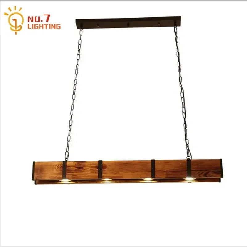 DecorBites™ Industrial Wood Pendant Lights for Home Decor, Restaurant, Bar, Cafe