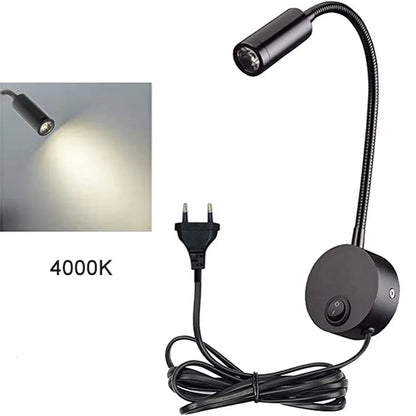 Juego de lámparas de pared LED DecorBites™: 2 apliques de pared de 3 W y 4000 K con enchufe para cabecera de cama o mesilla de noche.