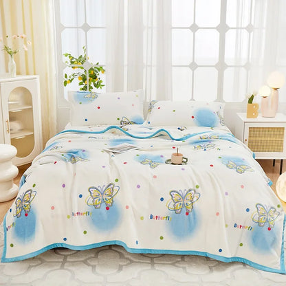 Manta de franela afelpada DecorBites™ - Funda de sofá y sábana para cama Queen doble, ideal para todas las estaciones