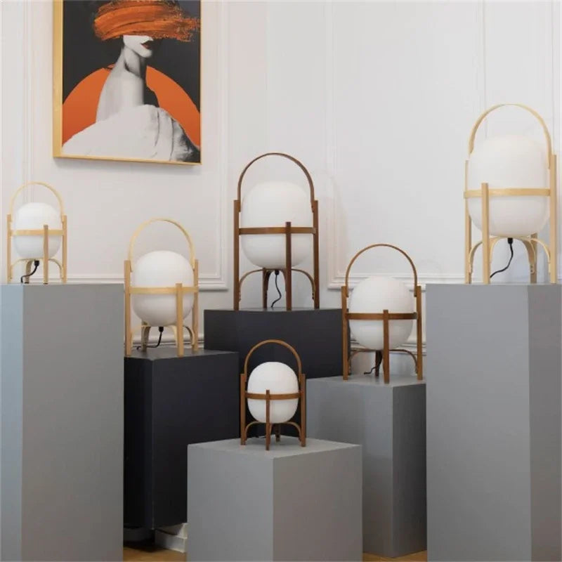 DecorBites™ Bamboo LED Desk Lamp: Modern, Simple, and Stylish Table Light for Home Decor