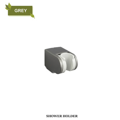 حامل رأس دش DecorBites™ قابل للتعديل للتركيب على الحائط للحمام • قاعدة تثبيت ABS بيضاء