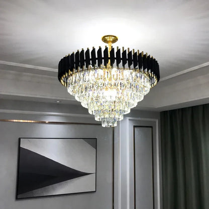 DecorBites™ Crystal Pendant Chandelier - Modern Luxury LED Lighting for Living, Dining, Bedroom