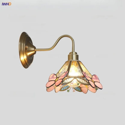 DecorBites™ Clear Glass LED Wall Sconce Nordic Modern Brass Light Fixture Applique Murale