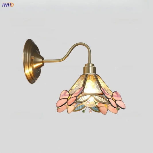 DecorBites™ Clear Glass LED Wall Sconce Nordic Modern Brass Light Fixture Applique Murale