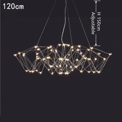 Lámpara colgante cúbica DecorBites™: Lámpara LED moderna y creativa para sala de estar y restaurante