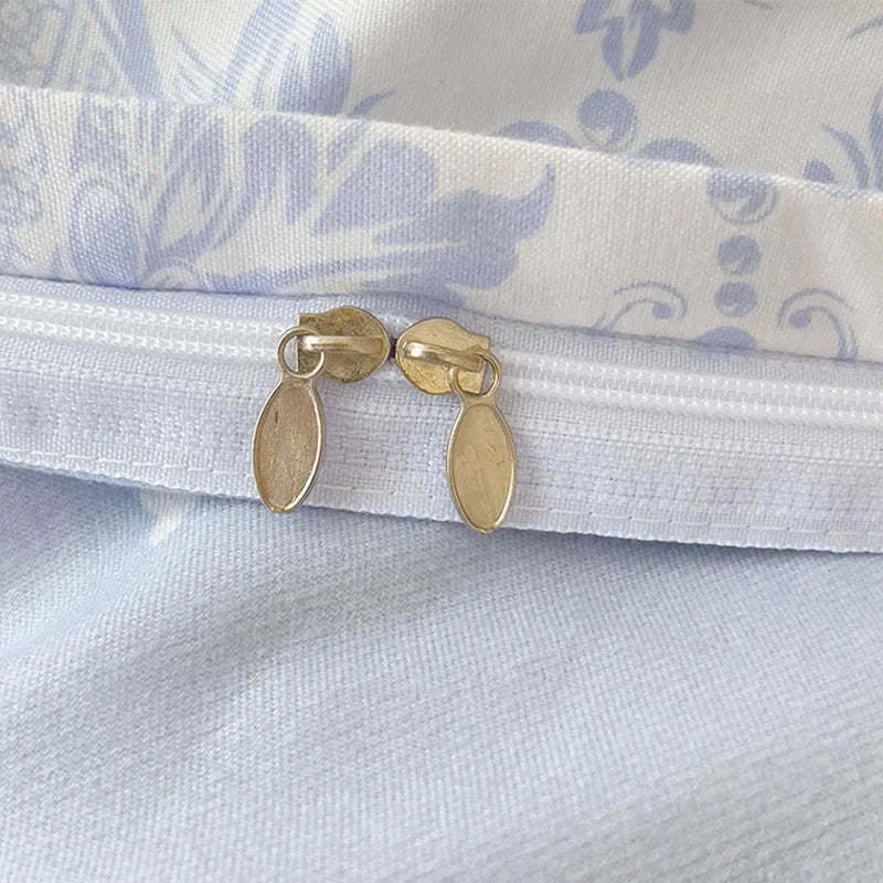 طقم أغطية سرير قطني مطبوع من DecorBites™: طقم لحاف مريح، قابل للتهوية، مناسب لجميع المواسم