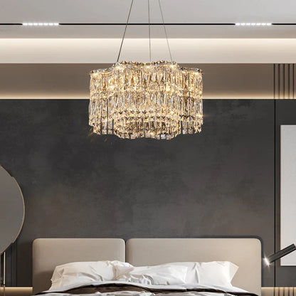 DecorBites™ Crystal Luxe Chandelier for Modern Living Room, High-End Restaurant Light