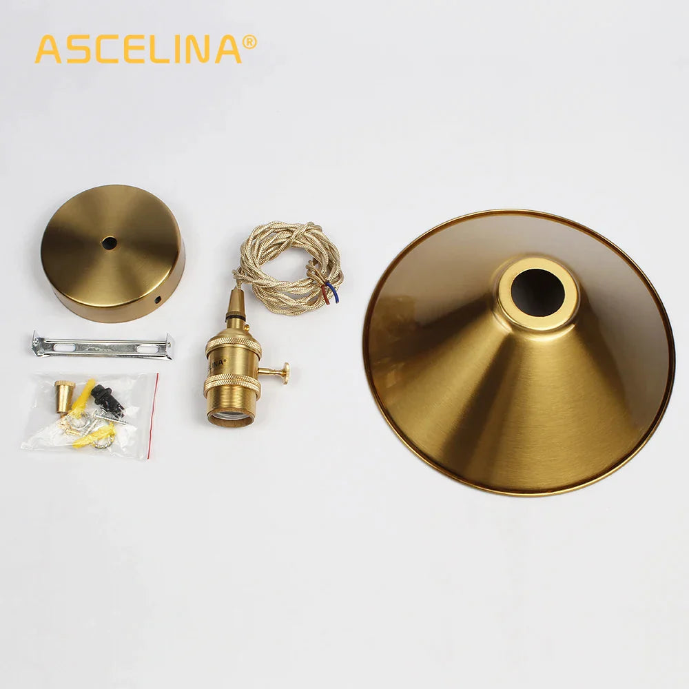 Decorbites™ Golden E27 Hängeleuchte: Vintage-Stil LED-Lampe für das Wohnzimmer