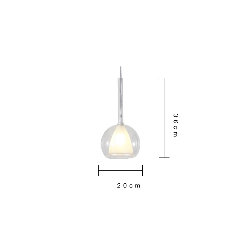 DecorBites™ Designer Glass Chandelier Pendant Light for Dining Room Kitchen Loft Home Decor