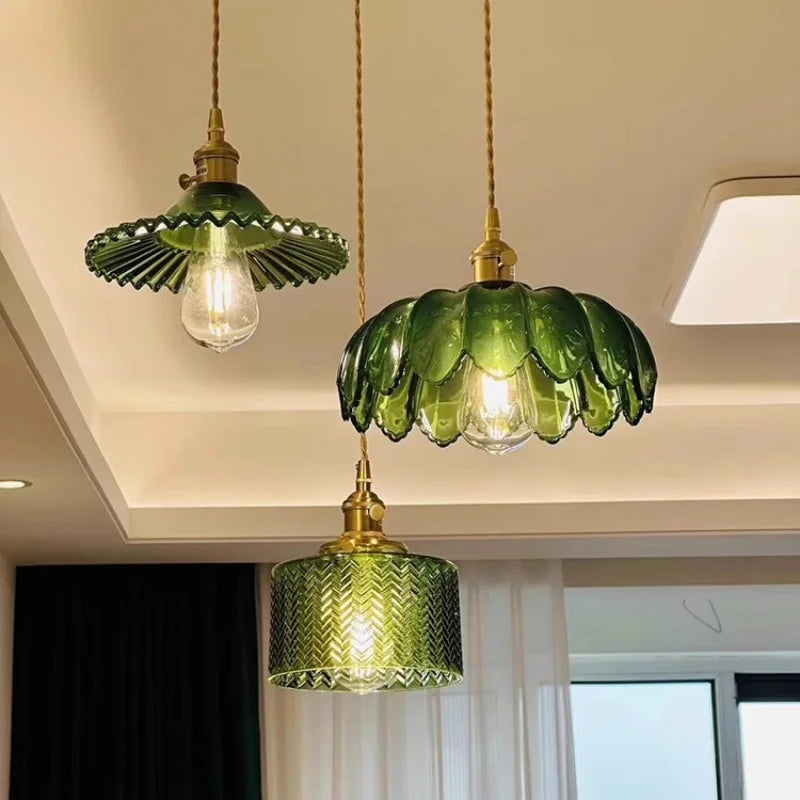 Decorbites™ Grünes Glas LED-Pendelleuchte - Moderne nordische Hängelampe