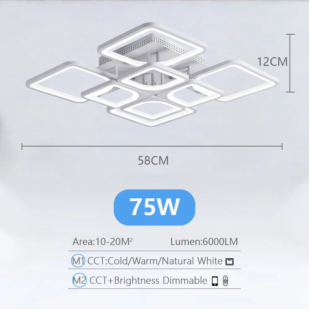 Decorbites™ Lámpara de techo LED con luz regulable para la decoración del hogar