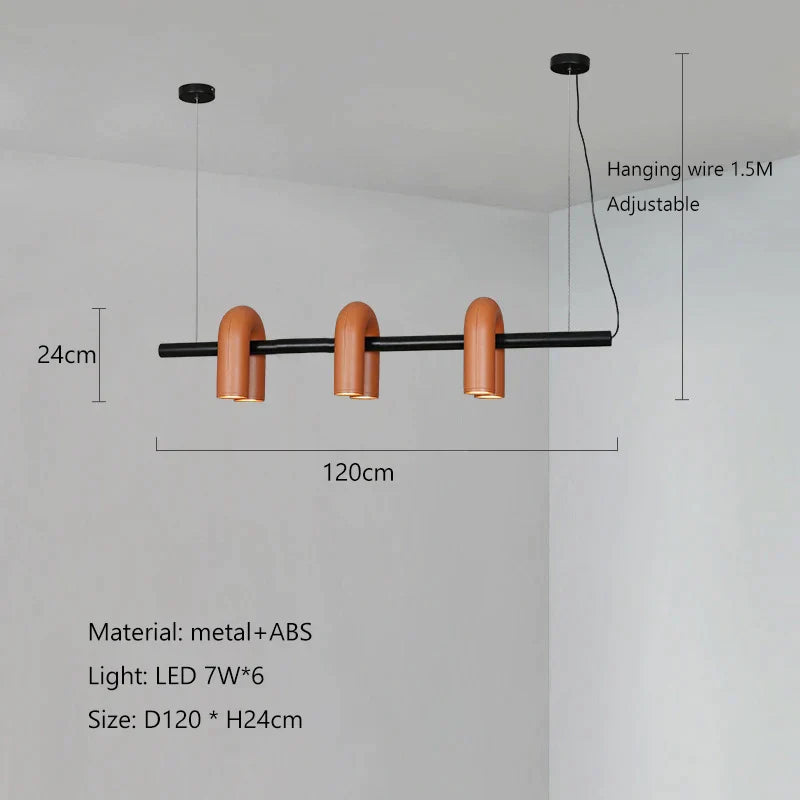 DecorBites™ LED Macaron Pendant Chandelier - Modern U Shape Hanging Lamp