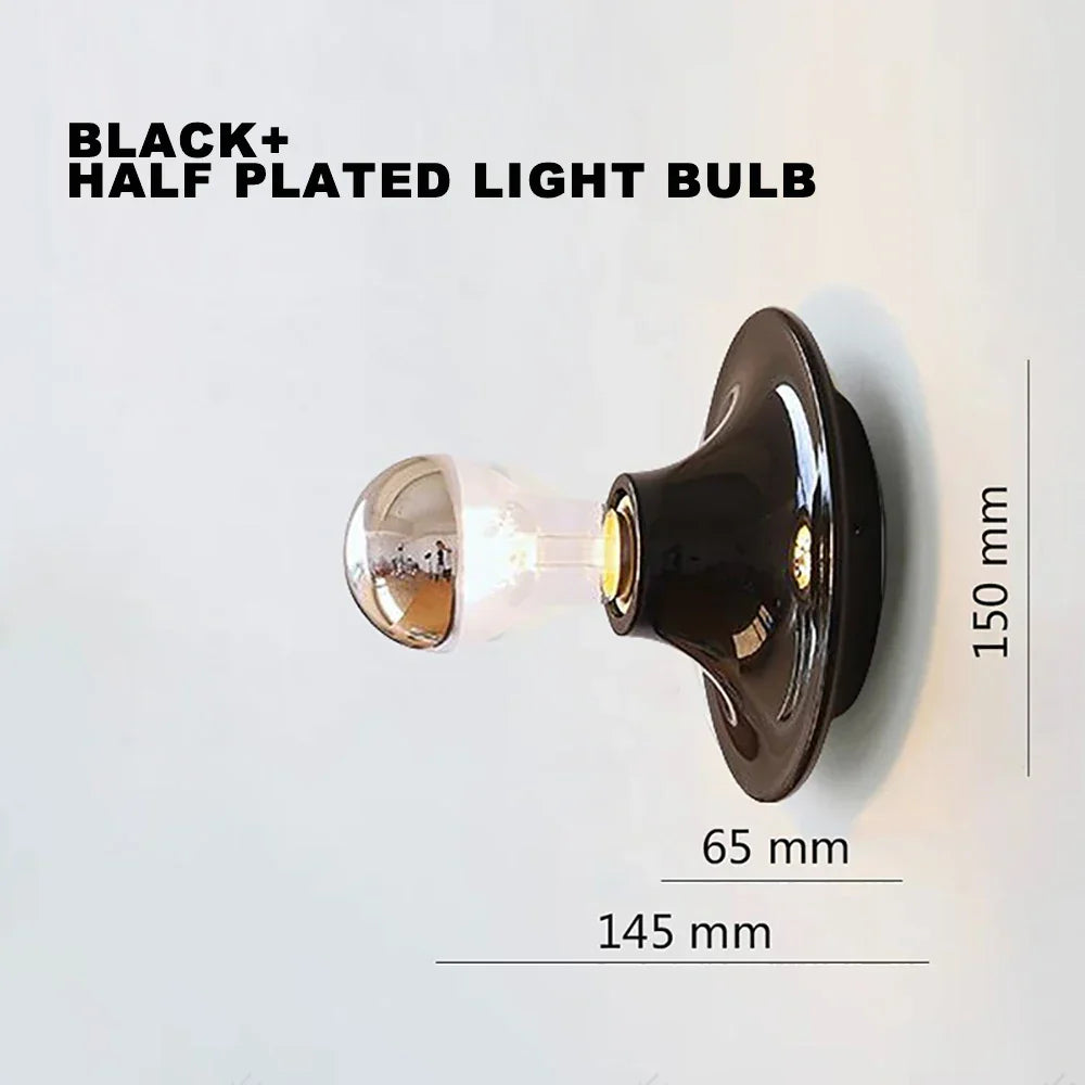 DecorBites™ LED Macaron Wall Lamp: Retro Colorful Bedroom Light, E27 Living Room Lighting