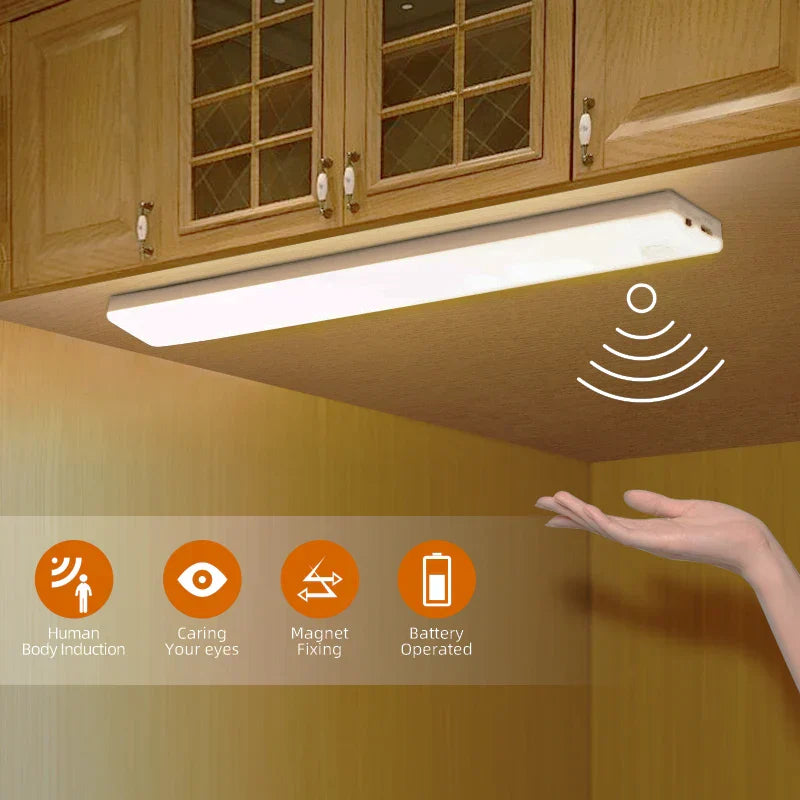 DecorBites™ LED Sensor Cabinet Light for Home Kitchen Night Bar USB Rechargeable