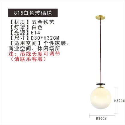 DecorBites™ Glass Chandelier: Nordic Minimalist Adjustable LED Decorative Suspension Lamps