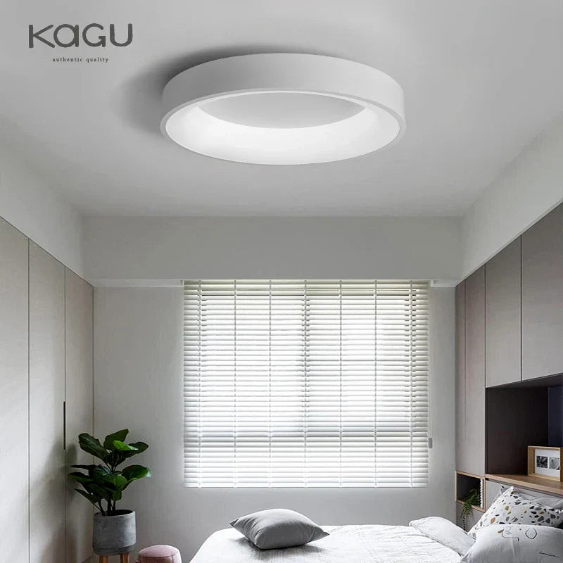 DecorBites™ LED Ceiling Lights: White Grey Modern Design, Dimmable for Living Room Bedroom Dining