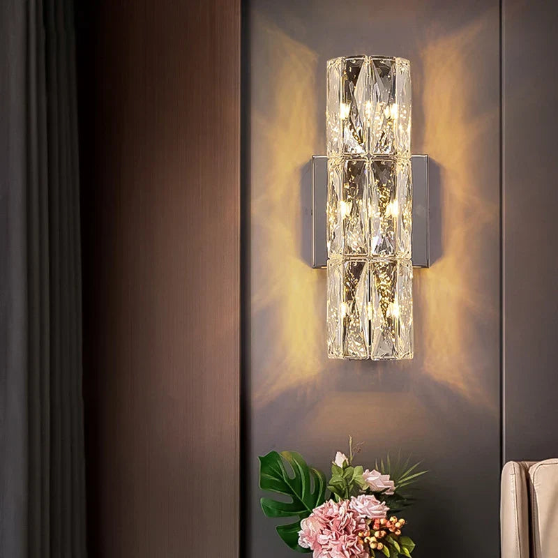 DecorBites™ K9 Crystal LED Wall Lamp: Modern Luxury Nordic Sconces for Home Lighting