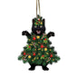 Funny Creative Christmas Acrylic Black Cat Pendant Delicate Fashion Xmas Tree Decorations Durable Hangable Ornaments Kids Gift