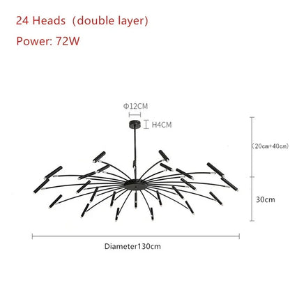 DecorBites™ Gypsophila LED Ceiling Pendant Lamp for Indoor Living Dining Bedroom Lighting