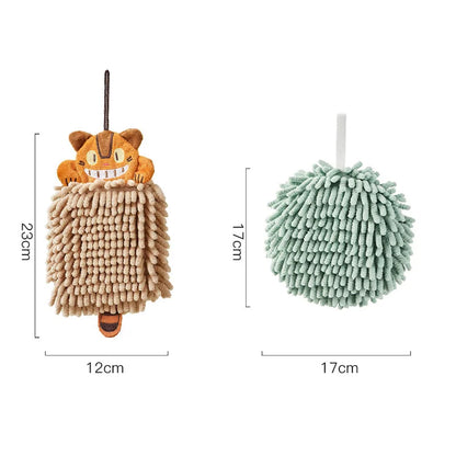 DecorBites™ Cat Kitchen Hand Towel Microfiber Chenille Super Absorbent Quick-dry Home Towel