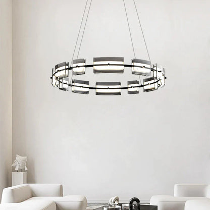 Lámpara de araña de cristal DecorBites™ para restaurantes, luminaria de alta gama totalmente de cobre