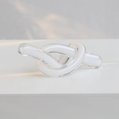 ديكور بايتس™ منحوتات زجاجية هندسية بعقدة خيطية، إكسسوار ديكور منزلي