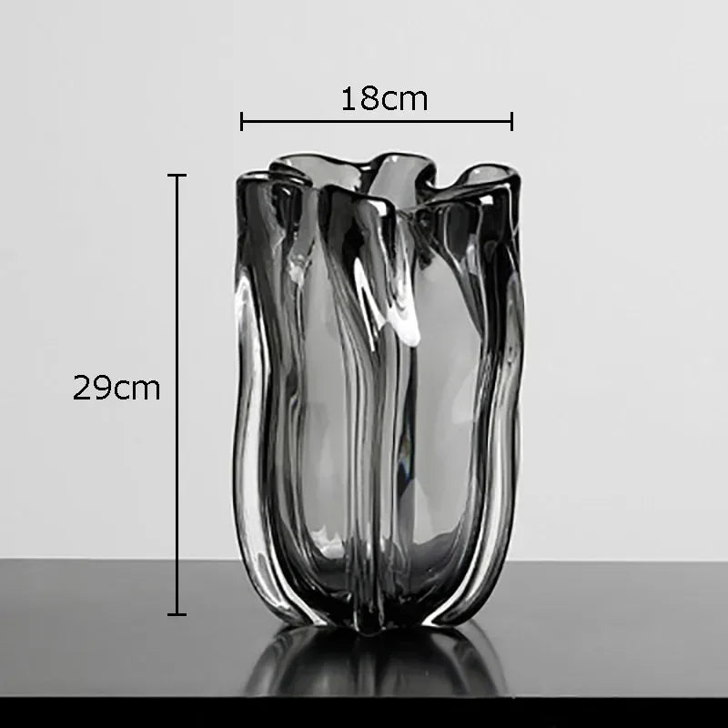 DecorBites™ Glass Vase Hydroponics Desk Decoration Floral Arrangement Room Decor
