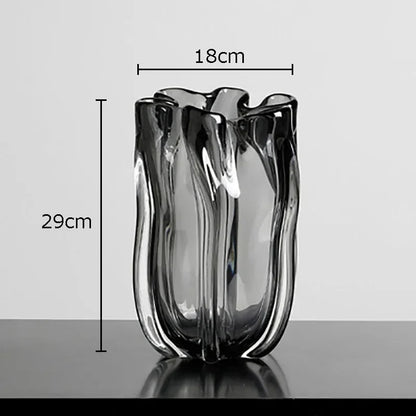DecorBites™ Glass Vase Hydroponics Desk Decoration Floral Arrangement Room Decor
