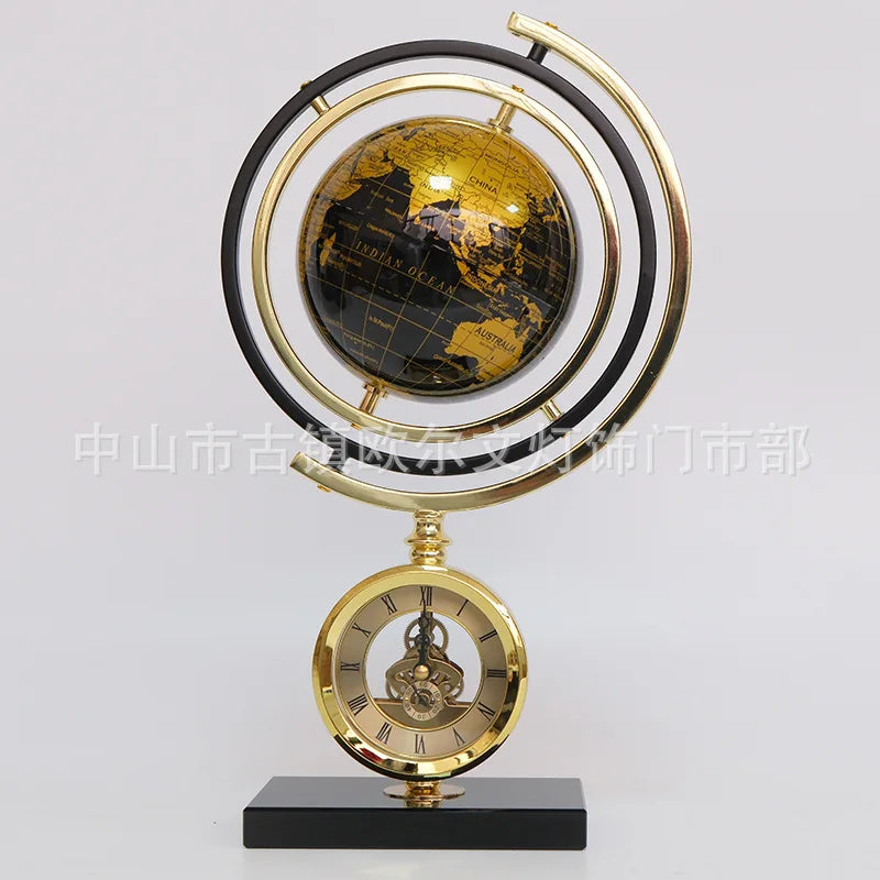 DecorBites™ Clock Globe Decoration: Elegant Office & Living Room Home Decor
