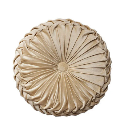 DecorBites™ Dutch Velvet Round Seat Cushion: Modern & Comfortable Back Support for Living Room.