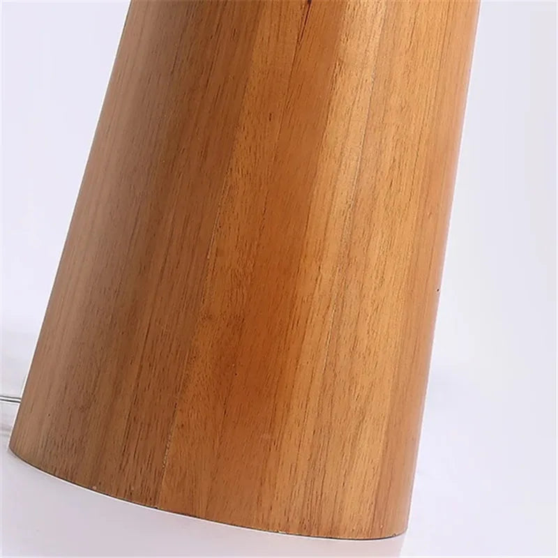 Wooden Tapered Floor Lamp