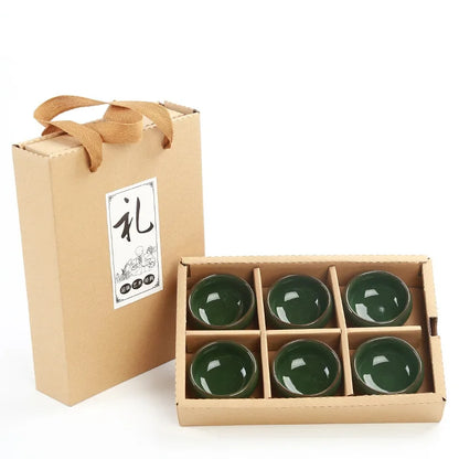 DecorBites™ Ice Cracking Ceramic Tea Espresso Coffee Cups Set