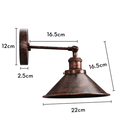 Aplique de pared DecorBites™ estilo loft industrial retro E27 para mesita de noche o salón