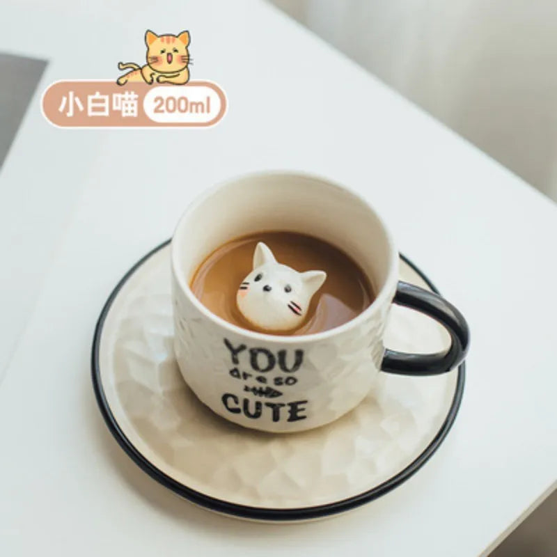 DecorBites™ Cat Claw Ceramic Cup 200ML