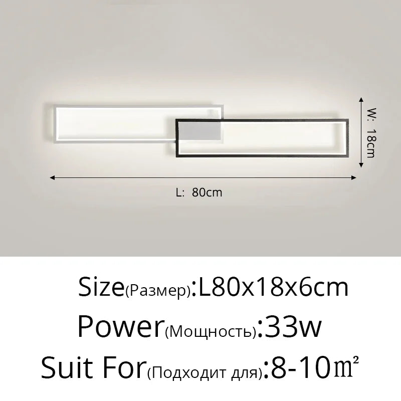 DecorBites™ LED Ceiling Light: Modern Fixture for Living Room, Kitchen & Hallway Lighting