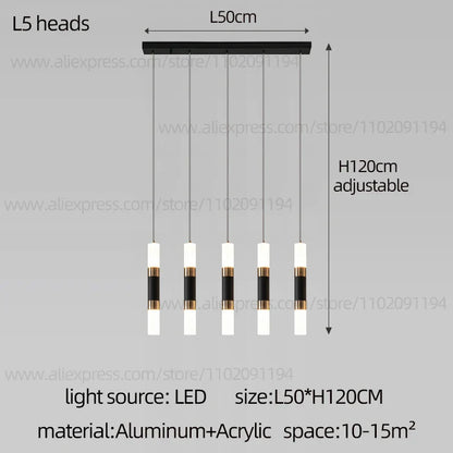 DecorBites™ LED Staircase Chandelier: Modern Duplex Home Lighting for Architectural Decoration