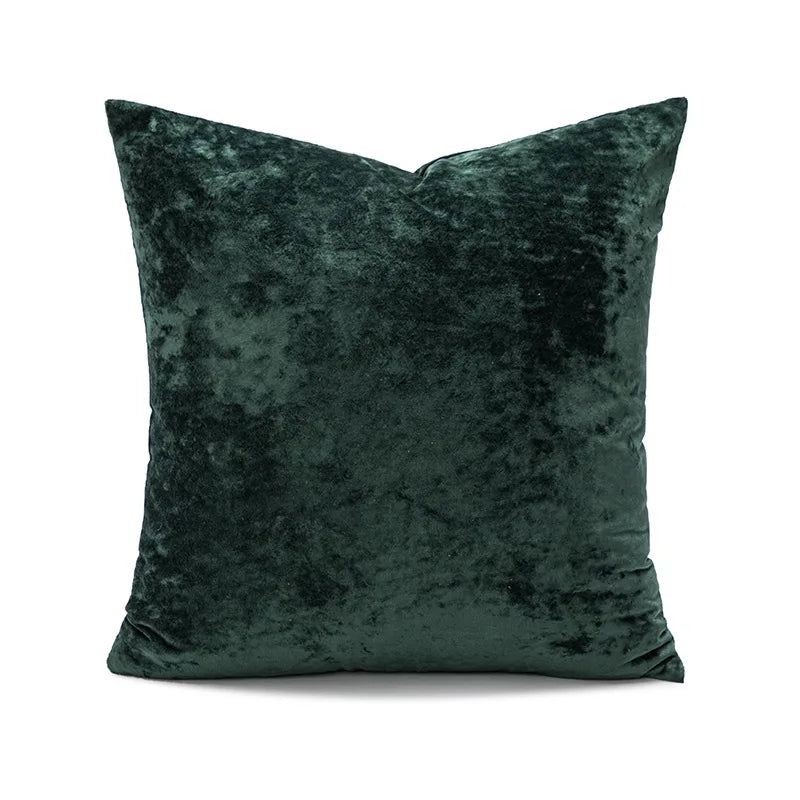 DecorBites™ Dark Grain Velvet Pillow Cover - 45x45cm