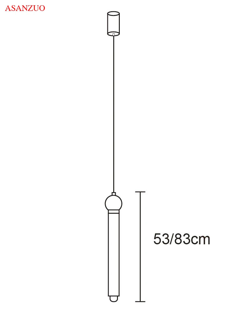 DecorBites™ LED Strip Pendant Lamp for Dining Kitchen Bedroom, Minimalist Design