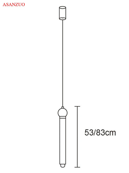 DecorBites™ LED Strip Pendant Lamp for Dining Kitchen Bedroom, Minimalist Design